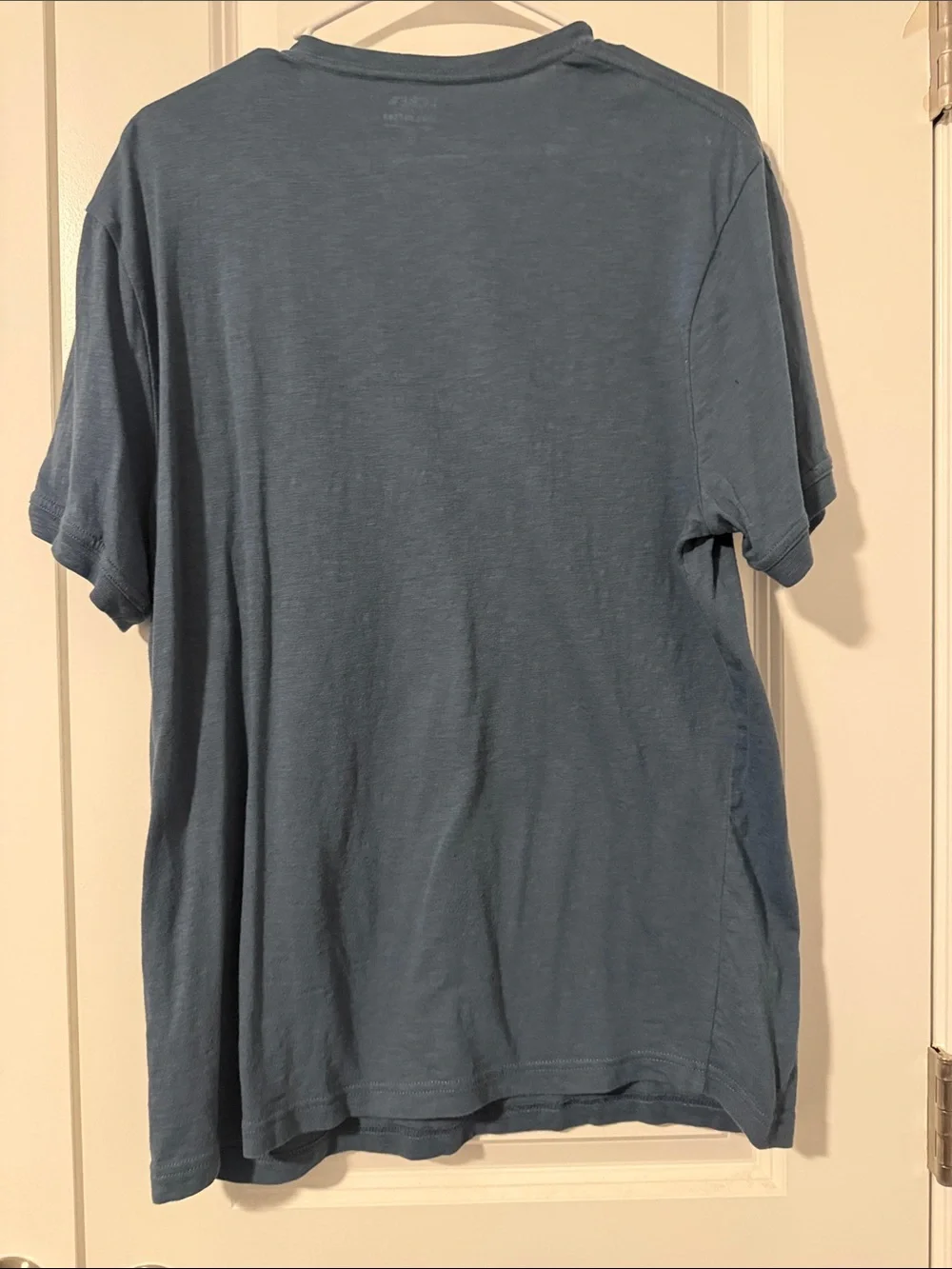 J. Crew Men’s Blue Henley Short Sleeve Shirt L
